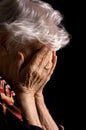 Sad Old Women Royalty Free Stock Photo