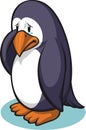 Sad Penguin Royalty Free Stock Photo