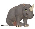 Sad Rhinoceros Royalty Free Stock Photo