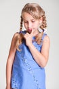 Sad small girl Royalty Free Stock Photo