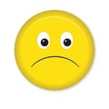 Sad Smiley Icon Royalty Free Stock Photo