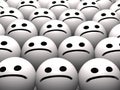 Sad smileys Royalty Free Stock Photo