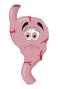 Sad stomach Royalty Free Stock Photo