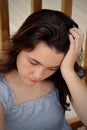 sad teen girl depressed Royalty Free Stock Photo