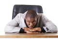 Sad, tired or depressed businessman Royalty Free Stock Photo