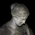 Sad woman statue
