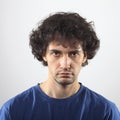 Sad young man portrait. Royalty Free Stock Photo