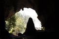 The Sadan cave in Hpa-An, Myanmar Royalty Free Stock Photo