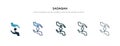 Sadaqah icon in different style vector illustration. two colored and black sadaqah vector icons designed in filled, outline, line