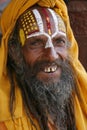 Saddhu in durbar square Royalty Free Stock Photo