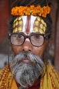 Saddhu portrait in kathmandu