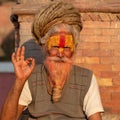 Saddhu with rasta dreadlocks, Pashupatinath temple