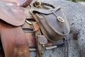 Saddle Bag on Horse Royalty Free Stock Photo