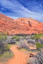 Saddleback Tuacahn desert hiking trail views, Padre Canyon, Cliffs National Conservation Area Wilderness, Snow Canyon State Park