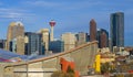 Saddledome in the The City of Calgary at Sunrise