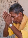 A sadhu praying Royalty Free Stock Photo