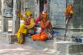 Sadhu religious ascetic men in Nepal Royalty Free Stock Photo