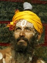 Sadhu in Shivaratri in pashupatinath Temple