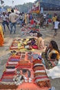 Pilgrims At Transit Camp On The Way to Gangasagar,in Kolkata.