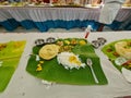 Sadhya the food of Indian festival Onam Royalty Free Stock Photo