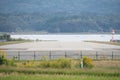 Sado airport runway 10 in Sado island, Niigata, Japan. Its operation is indefinitely suspended.