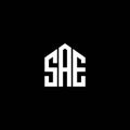 SAE letter logo design on BLACK background. SAE creative initials letter logo concept. SAE letter design.SAE letter logo design on