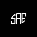 SAE letter logo design on black background. SAE creative initials letter logo concept. SAE letter design