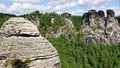 The Saechsische Schweiz is a captivating German national park known for its striking sandstone rocks and scenic landscapes