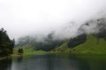 Saemtisersee - Saemtiser lake, mounain lake in the Swiss Alps