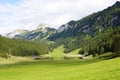 Saemtisersee - Saemtiser lake, mounain lake in the Swiss Alps