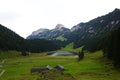 Saemtisersee - Saemtiser lake, mounain lake in the Swiss Alps