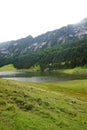 Saemtisersee - Saemtiser lake, mounain lake in the Swiss Alps