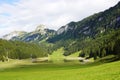 Saemtisersee - Saemtiser lake, mounain lake in the Swiss Alps