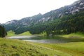 Saemtisersee - Saemtiser lake, mounain lake in the Swiss Alps