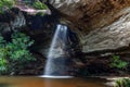 Saeng Chan Waterfall Long Ru Waterfall, Ubon Ratchathani Province, Thailand.The stone holes are caused by water erosion due to