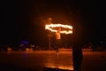 SAFARI DESERT EVENING FIRE SHOW DUBAI Royalty Free Stock Photo