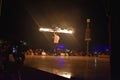 SAFARI DESERT EVENING FIRE SHOW DUBAI Royalty Free Stock Photo