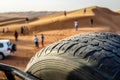 Safari in the desert sand dunes of Dubai.