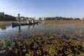 Safari guide with a tourists - Okavango Delta - Botswana