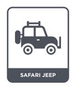 safari jeep icon in trendy design style. safari jeep icon isolated on white background. safari jeep vector icon simple and modern