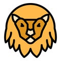 Safari lion icon vector flat Royalty Free Stock Photo