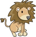 Safari Lion Vector Illustration Royalty Free Stock Photo