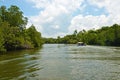 Safari in Madu River and tropical rain forest , Bentota , Sri Lanka.