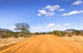 Safari road in Kenya Royalty Free Stock Photo