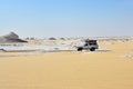 Safari in Sahara, Egypt. Western White desert Royalty Free Stock Photo