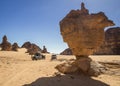Safari through Tassili N`ajjer- Algerian Desert Royalty Free Stock Photo