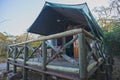 Safari Tent Tamboti camp Royalty Free Stock Photo