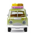 Safari van with roofrack front Royalty Free Stock Photo