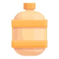 Safari water flask icon, cartoon style Royalty Free Stock Photo
