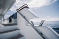 Safari yacht mooring bitts, bollards Royalty Free Stock Photo